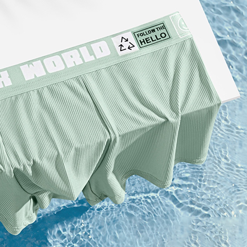 Mô tả Ecmln Quần Lót Boxer Lụa Lạnh Siêu Mỏng Thoáng Khí Thoải Mái Cho Nam Giới Có size Lớn - 4