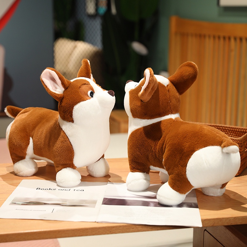 Rytanda Kawai Ikoki Dog Plush Doll Dễ thương Chất béo Corgi Filler Toy Soft Dog Plush Baby Toy Quà tặng sinh nhật cho trẻ em Chó corgi Nhồi Bông Dễ Thương