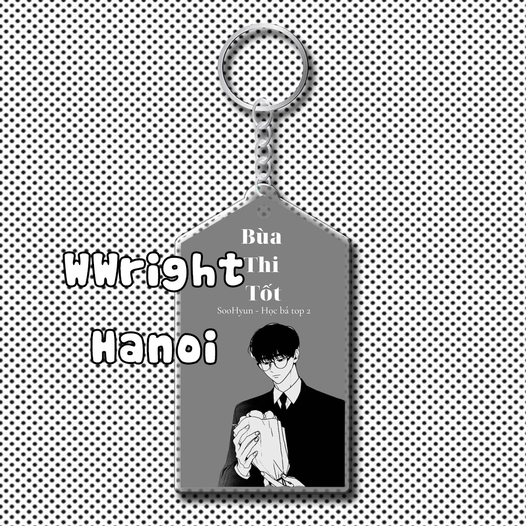 Móc khóa chibi Manhua Bùa Chống Tạch Hoạt Hình Trung Quốc Móc Treo Balo, Túi Sách Thi Học Kỳ trí decor