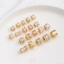 Miếng Đệm Hạt Miếng Đệm Màu Mạnh Mẽ Giữ 14K Mạ Vàng Micro-Dát Zircon Bánh Xe Lỗ Lớn Con Đường Qua Lỗ Eo Nhỏ Tự Làm Phụ Kiện Trang Sức