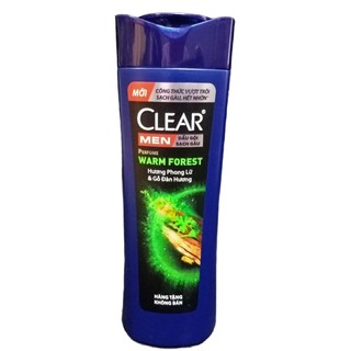 Set 3 Chai Dầu Gội Clear Men 70g mát lạnh đánh bay gàu, sạch da đầu cho mái tóc chắc khỏe