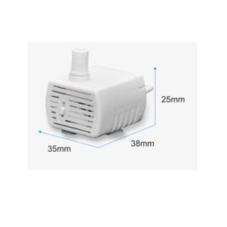 Máy bơm nước chìm mini 5V USB, tuần hoàn, im lặng, chống mài mòn, an toàn, màu trắng, cho thú cưng