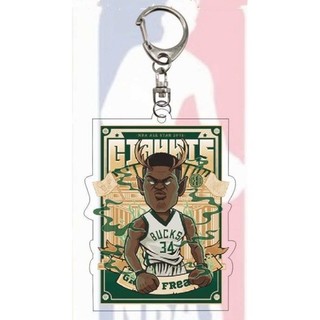 Nba Móc Chìa Khóa Bằng acrylic Trong Suốt Hình Cầu Thủ Bóng Rổ curry kyrie irving james kobe
