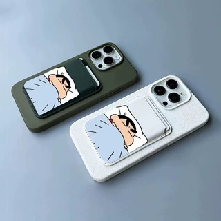 Ví kiểu dáng bé trai ngủ cho iPhone 16 pro Max 15 14 13 12 pro Max 16Plus Giá đỡ điện thoại thẻ cho vỏ bỏ túi