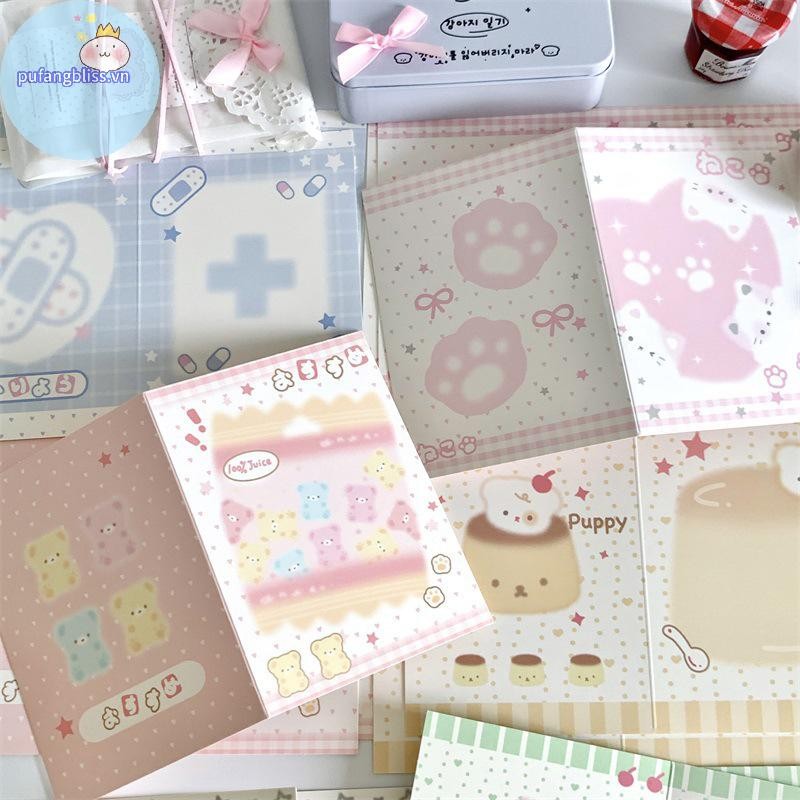 Pufangbliss 10 Cái / gói Phong Cách Hàn Quốc Thẻ Ảnh Kpop Mặt Sau Bao Bì Bộ Thẻ Bao Bì Bán Album Thần Tượng Ảnh Gói Quà Tặng Thẻ Tiếp Liệu VN