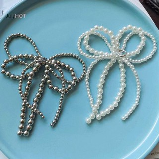 Julyhot Ngọc Trai Thanh Lịch Nơ Quyến Rũ Để Làm Đồ Trang Sức DIYs Móc Khóa Vòng Cổ Bông Tai Thủ Công Khóa Giày Phụ Kiện Trang Trí Massivedeals