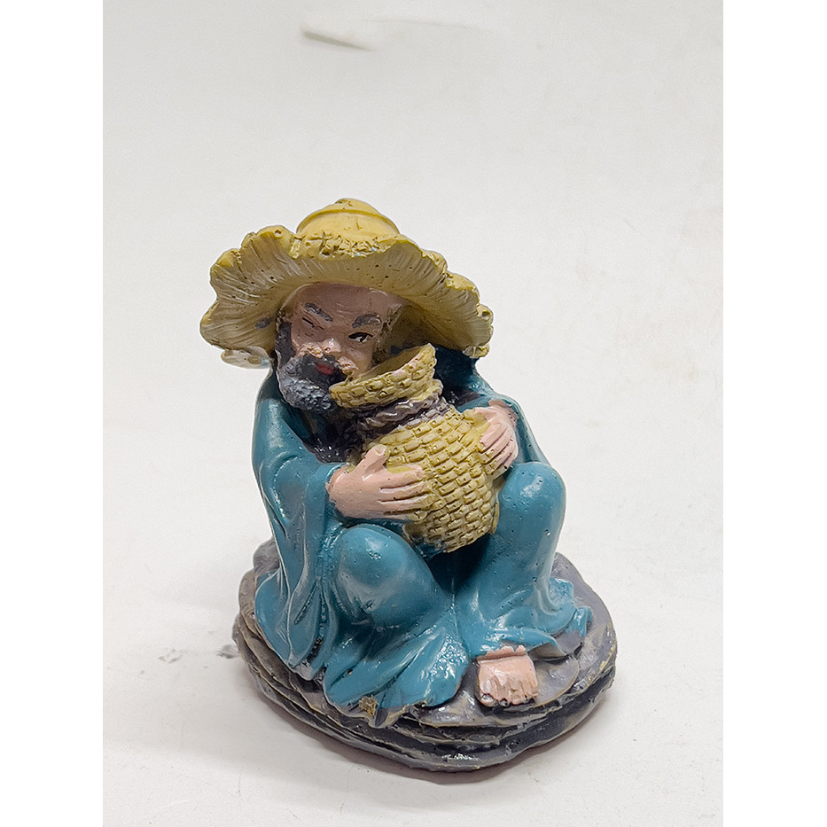Ông Lão Say Xĩn Trang Trí Bể Cá Cảnh, Tiểu Cảnh, Non Bộ (5x5x7cm)