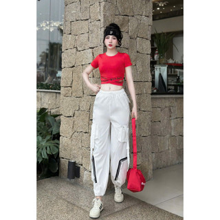 Quần kaki khóa túi hộp phong cách thể thao tập nhảy, zumba, dân vũ , shuffler dance, đi chơi , du lịch đội nhóm