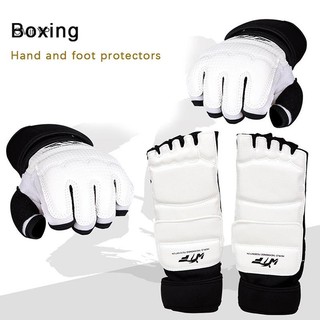 Cminyp Taekwondo Da Chân Găng Tay Sparring Karate Mắt Cá Chân Bảo Vệ Gear Boxing Võ Thuật Bảo Vệ Chân Tất Người Lớn Kid Glory