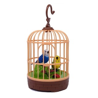 Charmantcc1 Chim Chuông Điện Tử Trong Lồng Đồ Chơi Cho Người Yêu Thiên Nhiên Trang Trí Phòng Trẻ Em