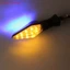 12LED Amber + Đèn báo rẽ xe máy màu xanh lam Blinker Universal mới