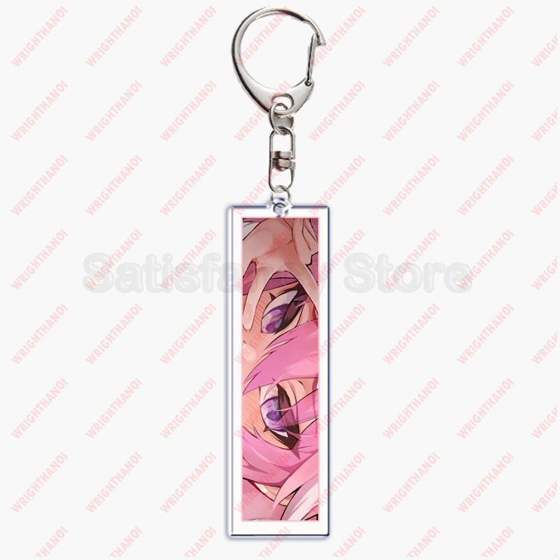 Móc Khóa Anime Waifu Girls Eyes, Double Sided Acrylic, Pendant Key Ring, Phụ kiện trang trí túi xách balo