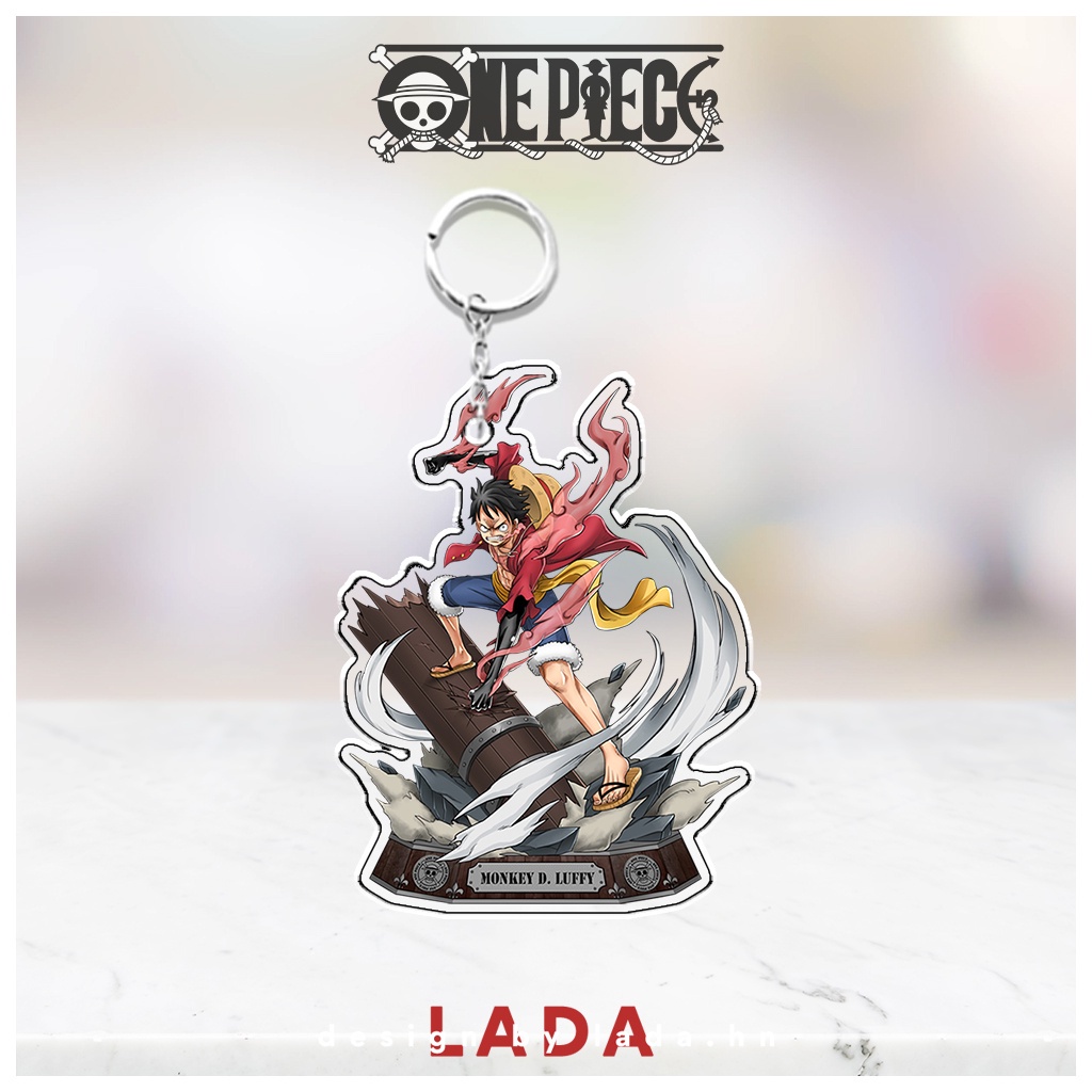 Móc khóa acrylic anime One Piece Đảo Hải Tặc, móc khóa chibi hoạt hình phụ kiện quà tặng độc đáo