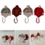 XGB Dễ Thương Pom Đan Mũ Trẻ Em Ấm Nắp Bonnet Thời Trang Sọc Mũ Beanie Chống Gió Ngoài Trời Cần Thiết Cho Bé Gái Và Bé Trai