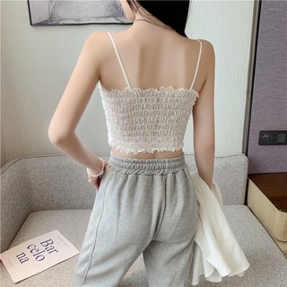 Áo Lót Ren Dạng Ống Quấn Ngực Màu Trơn Phong Cách Hàn Quốc Cho Nữ Sinh dopamine