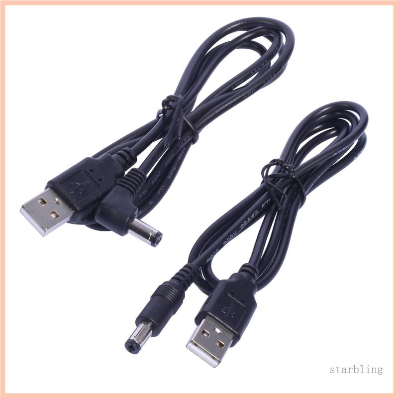 1m USB to DC5.5 x 2.1mm Charging Cable for Electronic Piano LED Light Power Cord