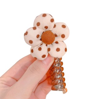 Colorful Ponytail Hair Bands for Girls Fun Telephone Wire Design Hair Tie Decor