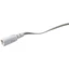 NOTE1 2 Dây Kết Nối Đèn LED, Ống Nhựa PVC Đồng T5 Nam Nữ Dây Kết Nối Dây Nối Dài, Trắng 3Pin 3Pin Cáp Ống Tích Hợp Dây Liên Kết Điện