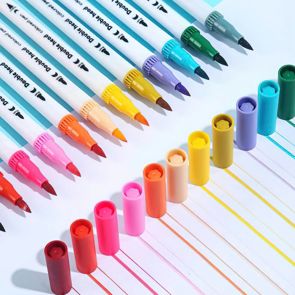 Bút brush viết calligraphy bút dual tip brush pen đầu đa năng