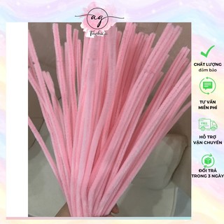 Kẽm Nhung Loại 1 Làm Hoa Handmade Màu Pastel Lông Dày Mịn AG.FASHION