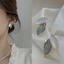 1 Đôi Bông Tai Thời Trang Phiên Bản Hàn Quốc Tính Khí Đơn Giản Bông Tai Ngọc Trai Bông Tai Móng Tay Cho Nữ Trang Sức Boutique