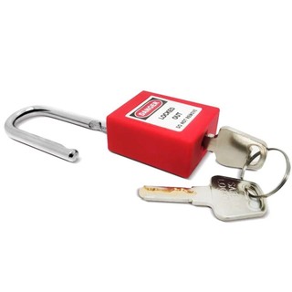 Khóa Loto màu đỏ HAVENLYCO bằng thép không gỉ, 2 phím bền kèm thẻ khóa điện