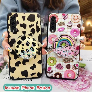 Dirt-resistant Soft Case Phone Case For LG Velvet 4G/5G Kickstand glisten Anti-knock Durable Cute drift sand Waterproof