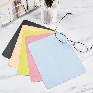 [Còn hàng] Máy làm sạch kính FURNICLICK 5 / 10 chiếc, Phụ kiện kính mắt Vải làm sạch sợi nhỏ siêu mịn, Khăn lau màn hình bằng vải ống kính nhiều màu da lộn