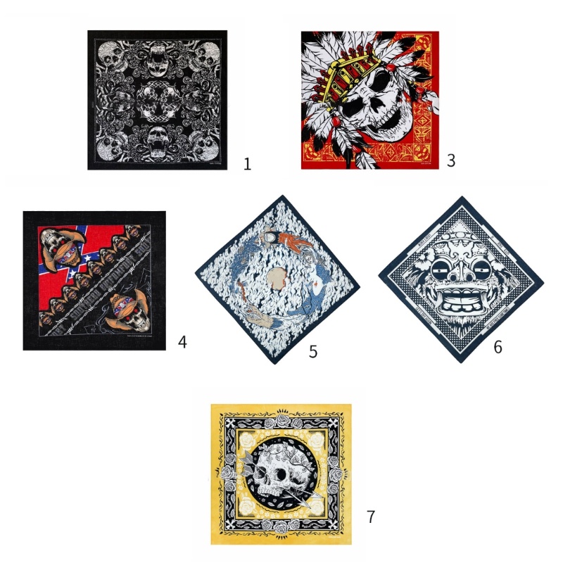 Vic Gothics Skull Headwrap Khăn Turban Bandannas Cho Lễ Hội Ngày Lễ Trang Phục