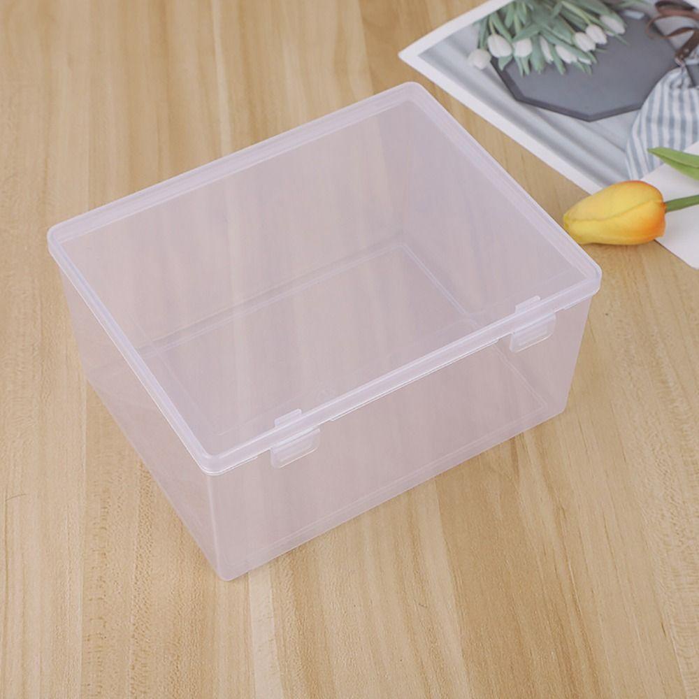 DAYBREAK 1 Cái Hộp Bảo Quản, Hộp Lật Di Động Trong Suốt, Hình Chữ Nhật Nhỏ Vừa Lớn Nhựa Dày Cho Thuốc Viên Trang Sức Bông Tai Mỹ Phẩm