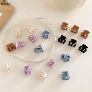 [gazi1] 6 Chiếc Đơn Giản Acrylic Đen Nhỏ Lấy Kẹp Công Chúa Nổ Tóc Gãy Hoa Bên Mũ Phụ Kiện Nữ Boutique