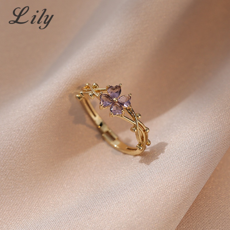 Nhẫn Đeo Tay Đính Đá Zircon Thời Trang Cho Nữ