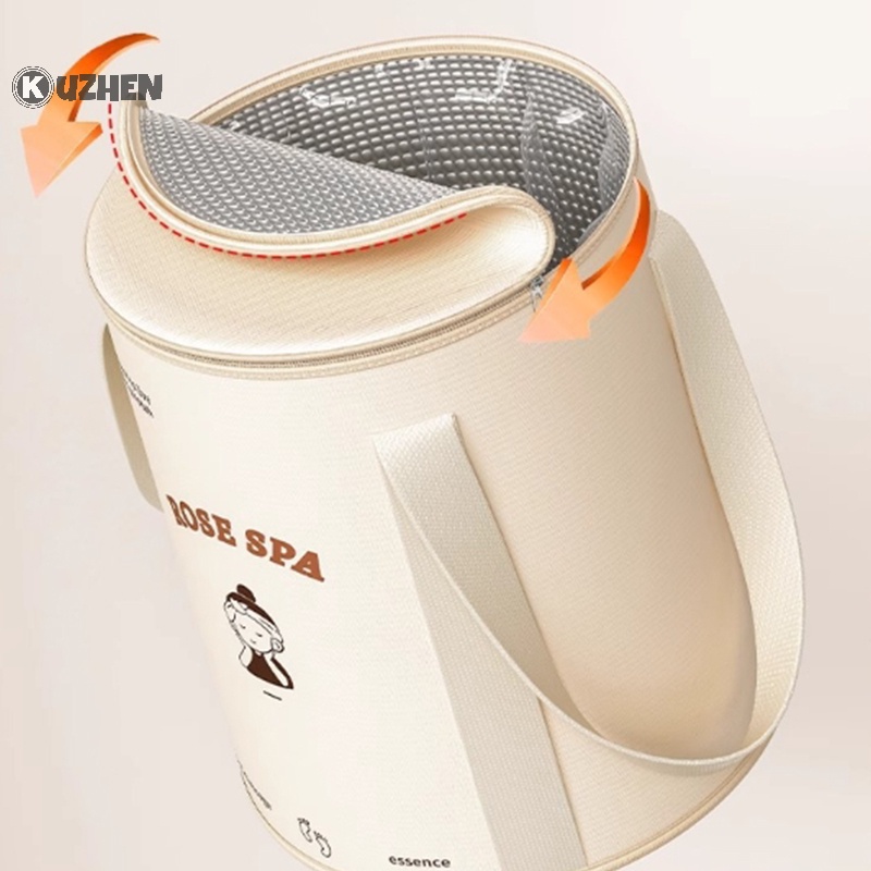 Kuzhen Xô Ngâm Rửa Chân Sức Chứa Lớn Có Thể Gấp Lại Dùng Khi Đi Du Lịch