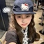 Hello kitty Mũ Lưỡi Trai Hình Mèo kitty Xinh Xắn Cho Nữ y2k