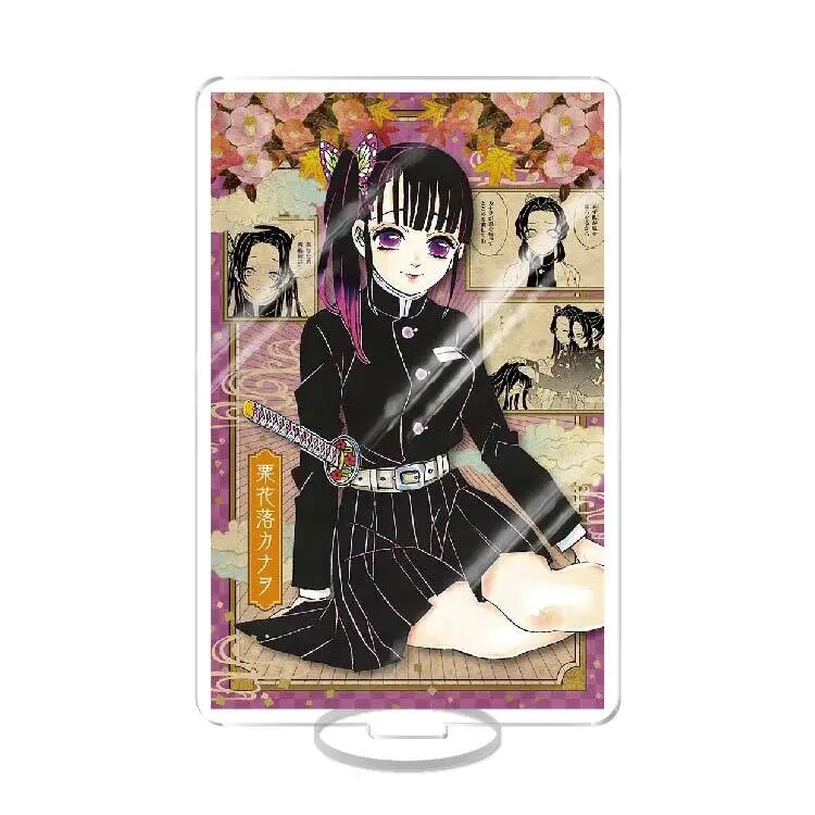 Mô hình Standee Demon Slayer Kimetsu No Yaiba hjk Tanjirou Nezuko Kochou Shinobu Phụ kiện trang trí để bàn góc học tập