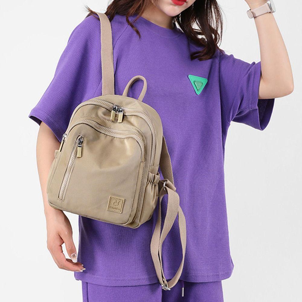 Ba lô du lịch GUSTAVA, Ba lô đeo vai nhẹ màu trơn, Ba lô cầm tay Mini chống nước dung tích lớn Túi đi học dành cho học sinh