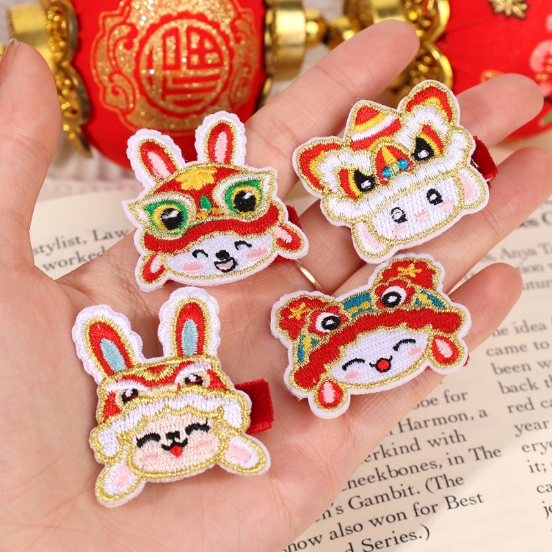 Kẹp Tóc Hình Sư Tử Phong Cách Trung Hoa Dễ Thương Cho Bé Gái