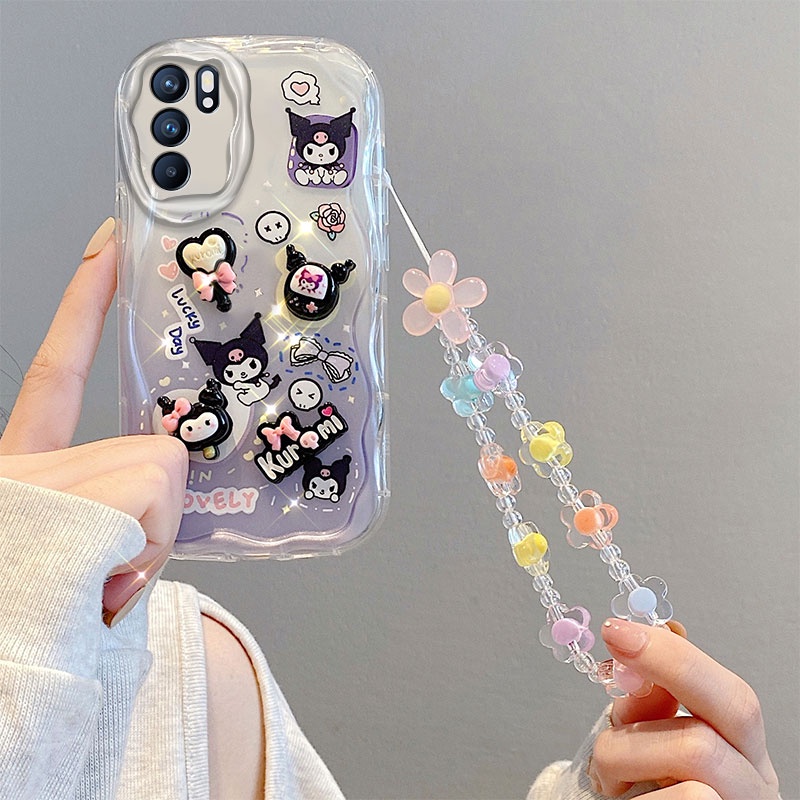 Ốp lưng Oppo Reno 6z 5G Ốp Oppo Reno 6 Ốp Điện Thoại Trong Suốt Đính Búp Bê Hoạt Hình Cho OPPO Reno 6z 5G Reno6 Z 5G