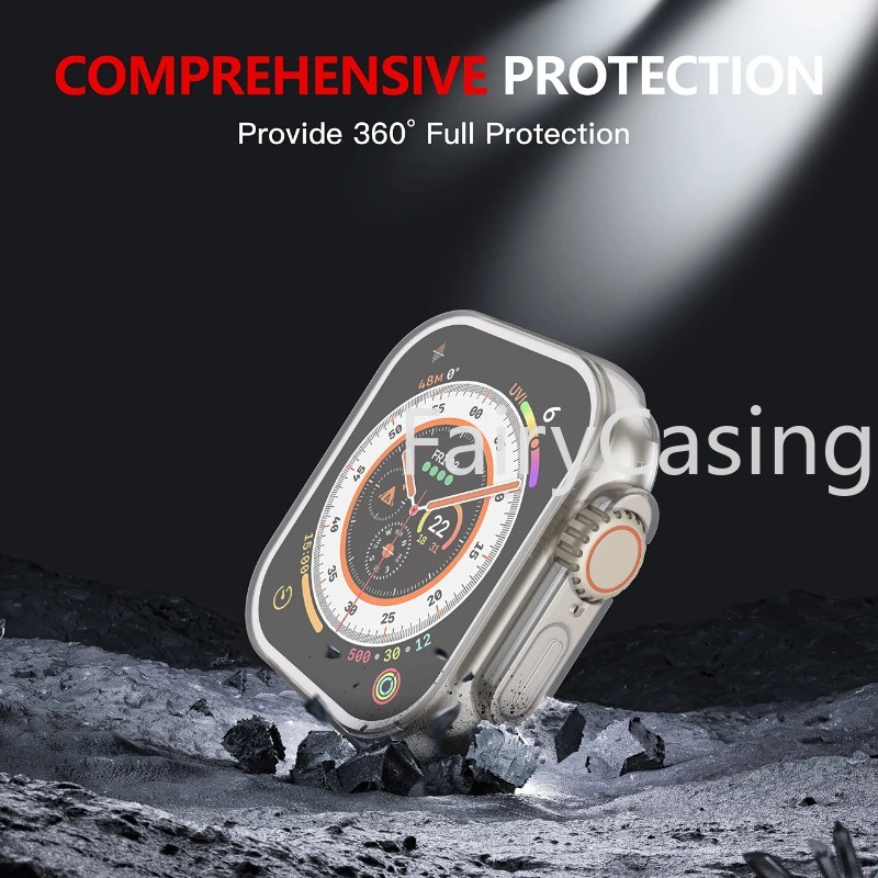 Ốp Trong SuốT BảO Vệ MàN HìNh Cho ĐồNg Hồ Apple Watch Ultra 2 49MM Series 9 41mm 45mm 8 7 SE 6 5 4 3 2 44MM 40MM 42mm 38mm