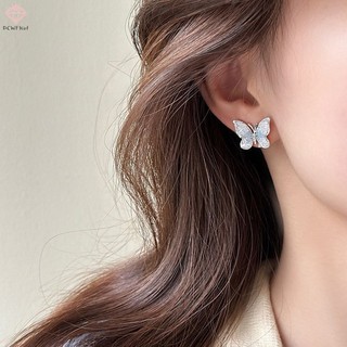 [PCWKKef] 1 Cặp Bông Tai Hoa Pha Lê Màu Sắc Thời Trang Phong Cách Hàn Quốc Cho Nữ Bông Tai Thanh Lịch Tinh Tế Tiệc Cưới Trang Sức Quà Tặng Mới