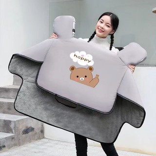 Vỏ Bọc Kính Chắn Gió Xe Máy / Xe Đạp Chống Nắng / Chống Thấm Nước Chất Liệu Lông Cừu Dày Dặn Giữ Ấm
