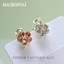 Mauropoli [Hàng Có Sẵn] Kẹp Tóc Đính Đá mini Hình Hoa Cho Nữ
