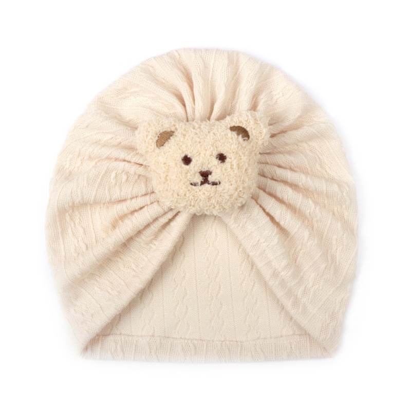 Dasbsug Mũ Turban Hợp Thời Trang Mũ Beanies Chắc Chắn Chống Gió Trẻ Sơ Sinh Thu Đông Mũ nón