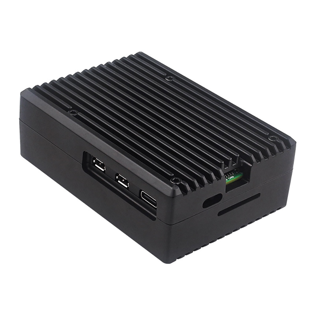Vỏ Bảo Vệ Bộ Tản Nhiệt Bằng Silicon Và Kim Loại Cho Raspberry Pi 5 RPI 5 Pi5