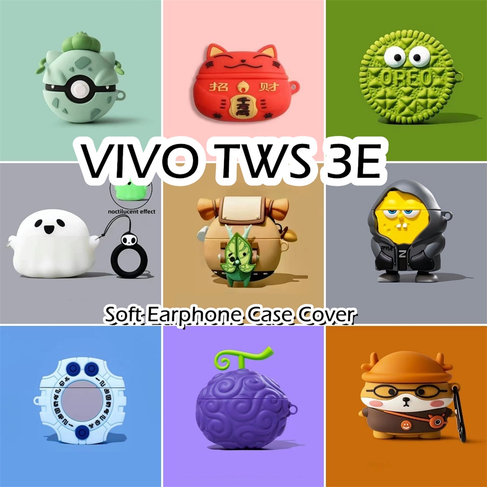 VIVO [Ngôi sao tương lai] Dành cho VIVOTWS 3E Vỏ tai nghe silicon mềm dòng hoạt hình hợp thời trang NO.1