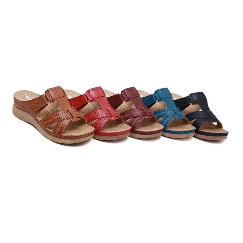 Sandal Hở Ngón Đế Xuồng Bằng Da Cao Cấp Phong Cách Cổ Điển Thời Trang Mùa Hè 2021 Dành Cho Bạn Nữ