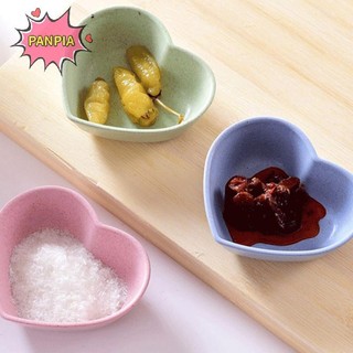 Pnpia Tình Yêu Hình Trái Tim Lúa Mì Rơm Bát Giấm Gia Vị Nước Tương Chắc Chắn Món Ăn Boutique