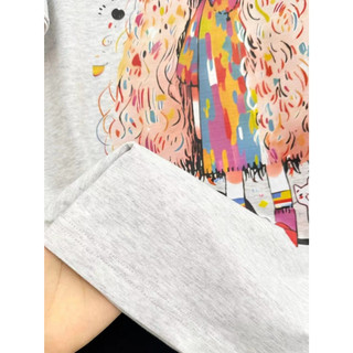 HIIXIIVI Thương Hiệu Mới 100% Cotton Unisex Áo Thun Nữ Tay Ngắn Nam Nữ Baggy Cổ Tròn Rời In Độc Đáo Cặp Đôi Tee