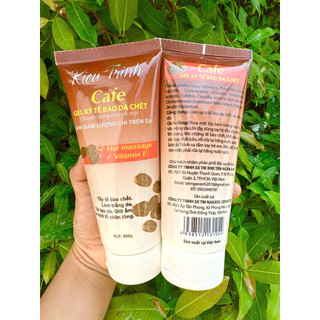 Set 2 Tuýp Gel kỳ tế bào da chết toàn thân hương Cafe Kiều Trinh dùng được cho cả mặt và body