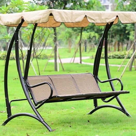 Mẫu Xích đu Ngoài trời Hợp Kim nhập khẩu Ngoài hình đẹp mịn Màu sắc nhôm đồng bắt mắt Ghế xích đu ngoài trời- XĐ02